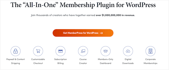 Il plug-in di appartenenza MemberPress The MemberPress membership plugin