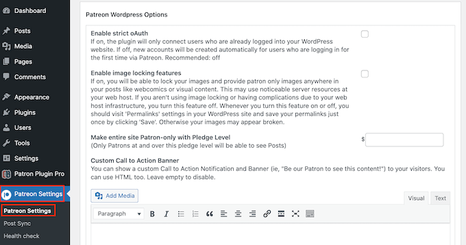 Il plugin Patron Plugin Pro di CodeBard The Patron Plugin Pro plugin from CodeBard