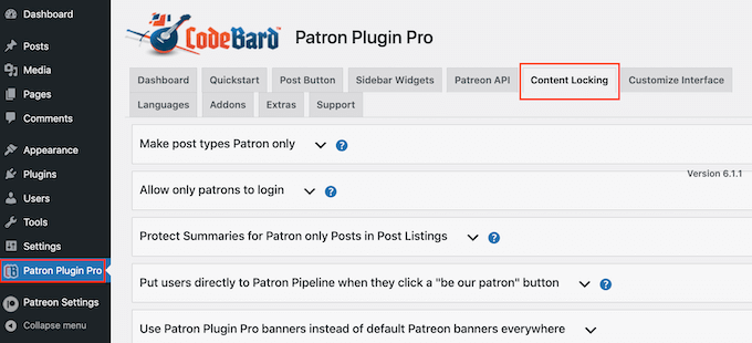 Limitare i contenuti in WordPress ai membri di Patreon Restricting content in WordPress to Patreon members