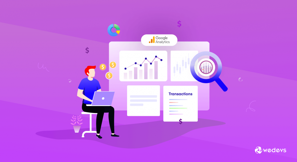 Una ilustración del seguimiento de comercio electrónico de Google Analytics
