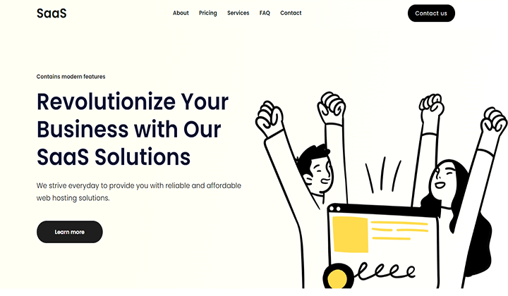 2023 年 SaaS アプリ企業の Web サイトに最適な WordPress テーマ 14 7 sydney saas 21