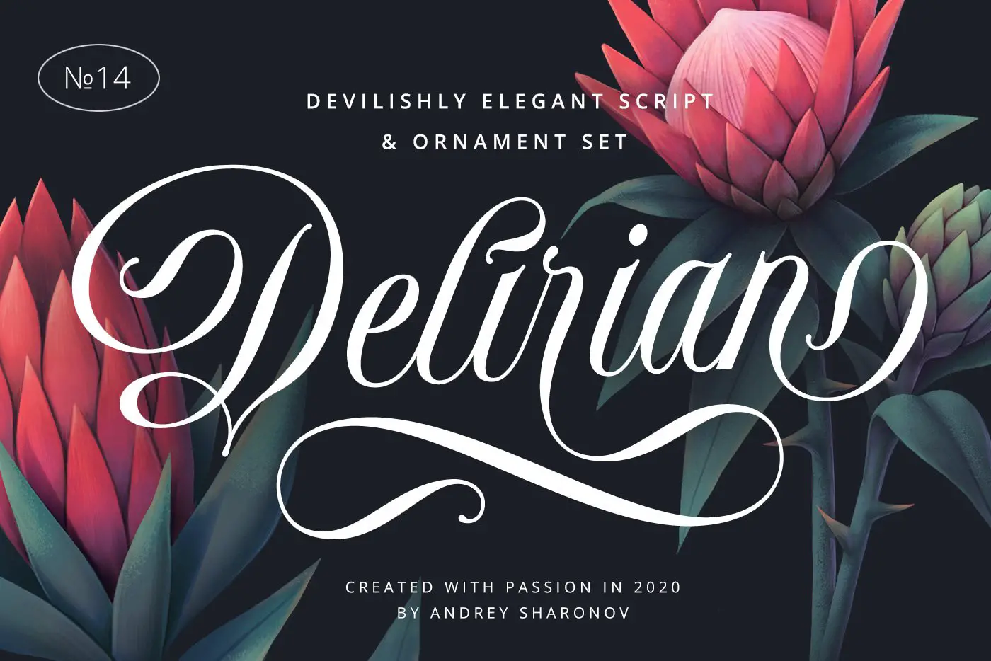 Letras e ornamentos delirantes -