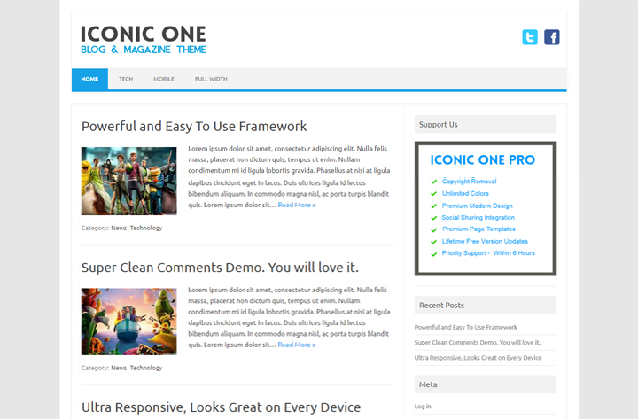 أيقونة ووردبريس مجلة سريعة الاستجابة واحدة