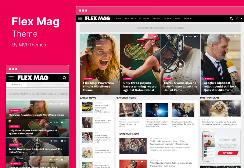 Flex Mag Teması - Duyarlı Haber WordPress Teması