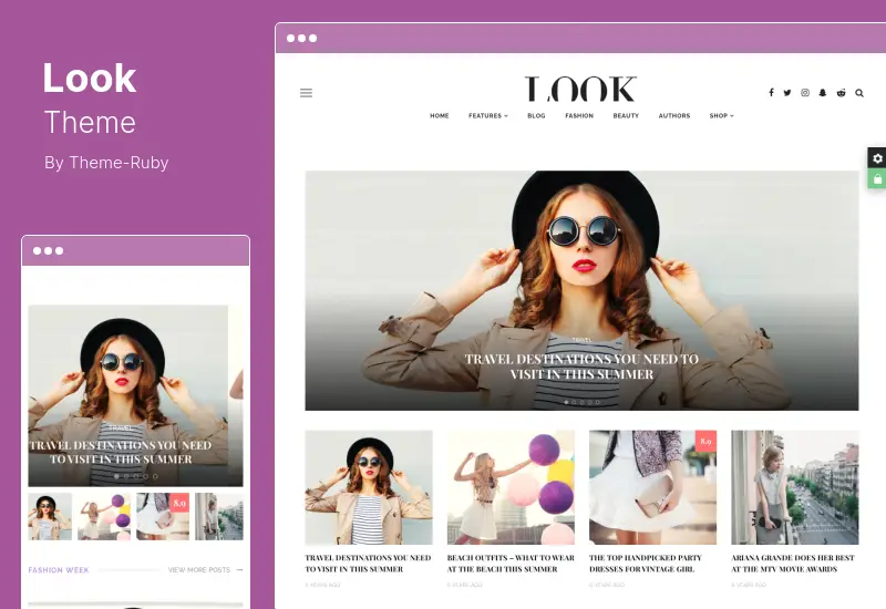 Look テーマ - ミニマルな雑誌とブログの WordPress テーマ