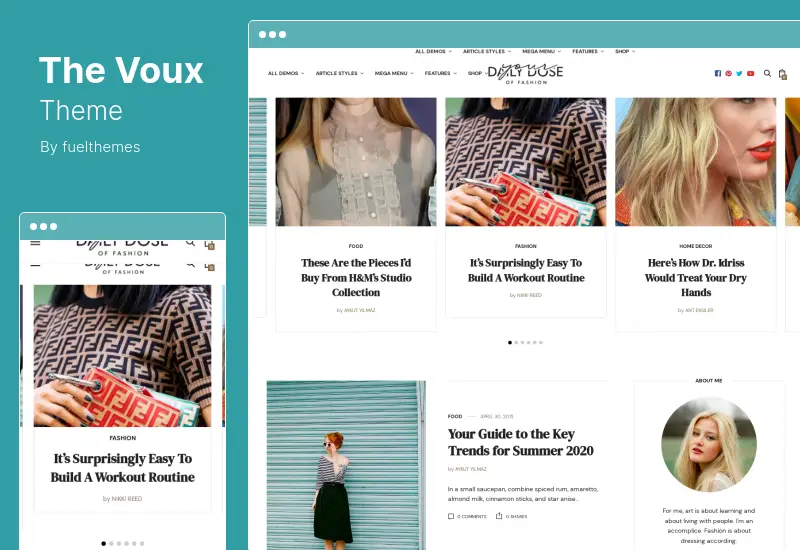 The Voux 主題 - 綜合性雜誌 WordPress 主題