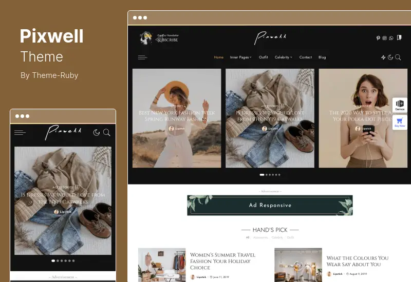 Pixwell 主題 - 現代雜誌 WordPress 主題