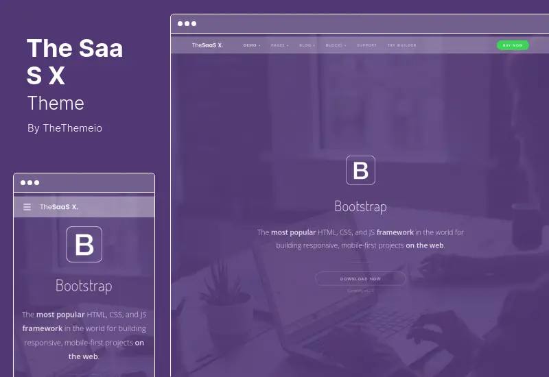 TheSaaS X Theme - Temă SaaS receptivă, pentru startup și pentru afaceri WordPress