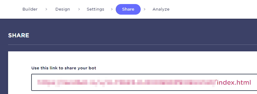正在檢查新的共享 URL。