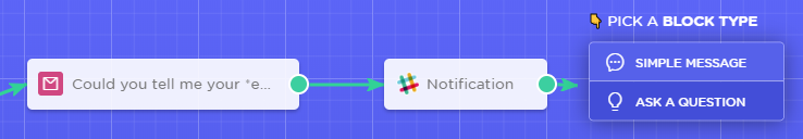 選擇簡單消息選項。