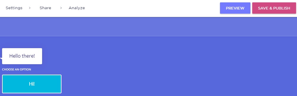 發布一個新的聊天機器人。