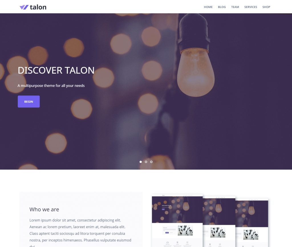 Talon-free-responsive-wordpress-themes