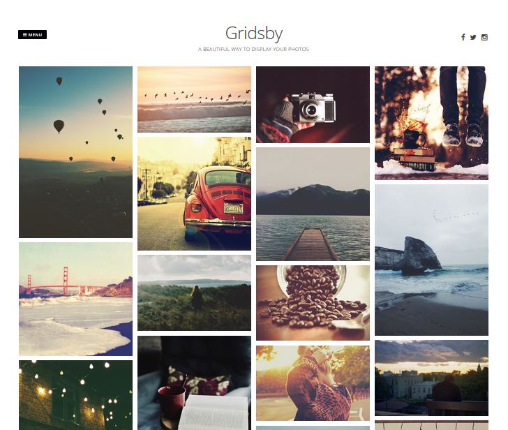 免费响应式 wordpress 主题 gridsby