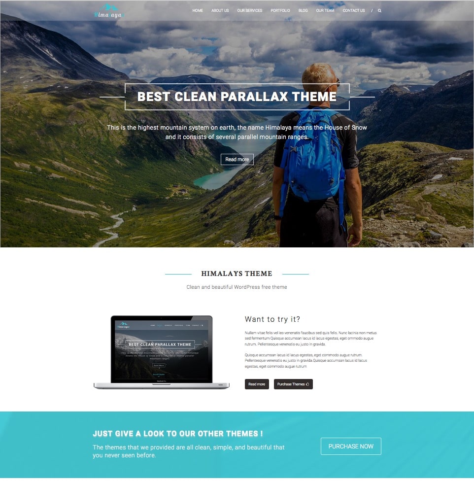 无喜马拉雅响应式一页主题