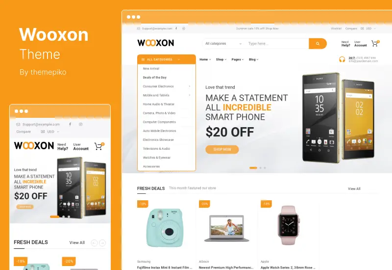 Wooxon-Theme – WooCommerce- und WordPress-Theme