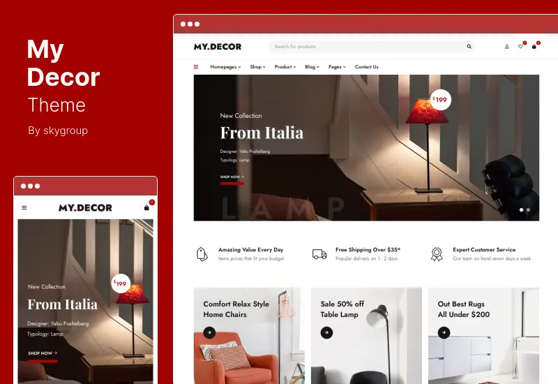 ธีม MyDecor - ธีม Elementor WooCommerce WordPress