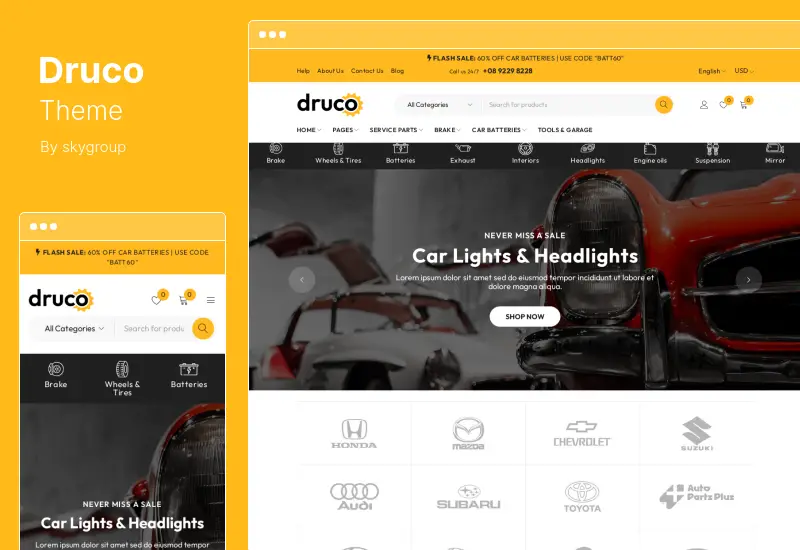 ธีม Druco - ธีม Elementor WooCommerce