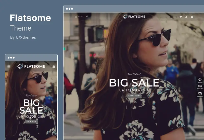 ธีม Flatsome - ธีม WooCommerce ที่ตอบสนองอเนกประสงค์