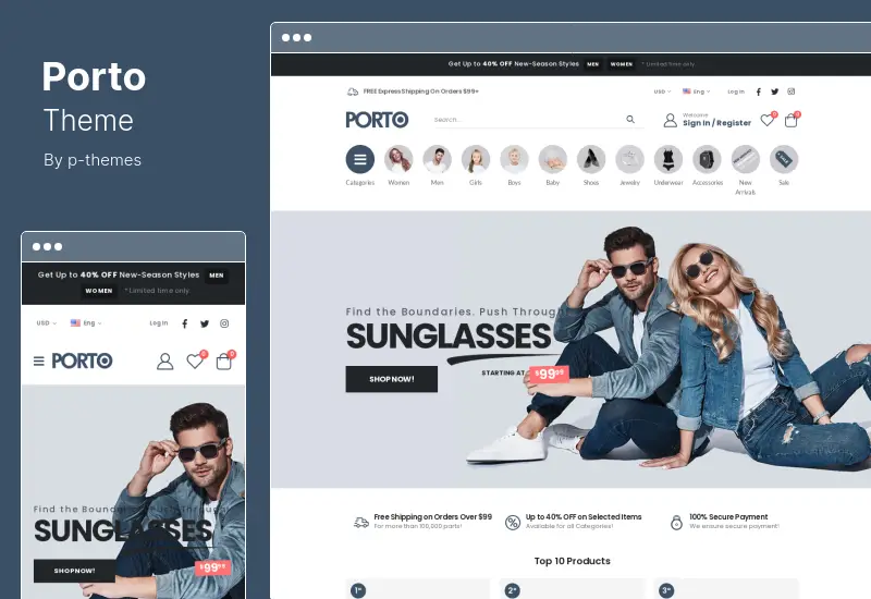 Porto Theme - ธีมเอนกประสงค์ & WooCommerce
