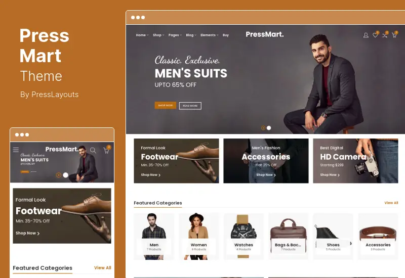 PressMart Theme - Modern Elementor WooCommerce WordPress Theme