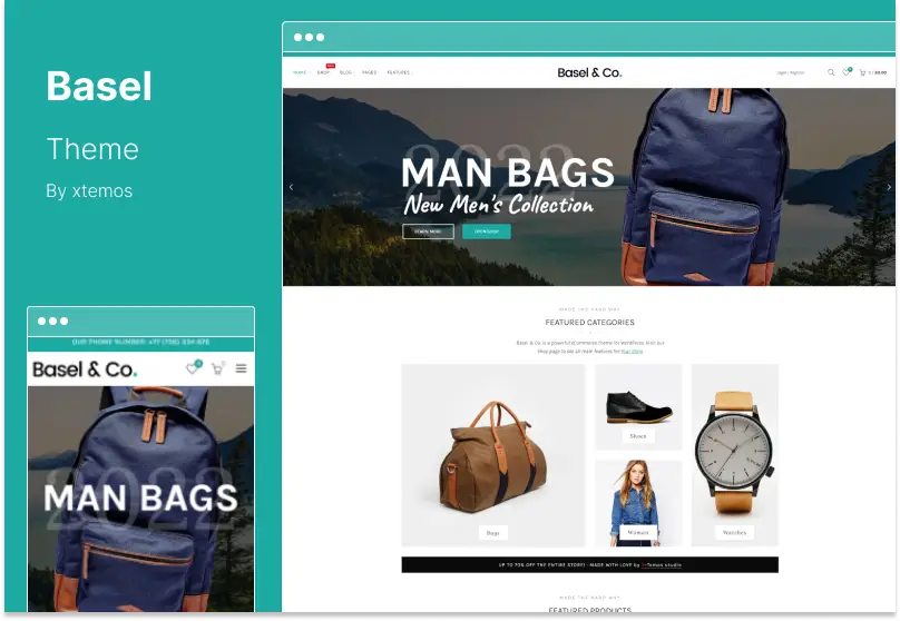 Basel Theme - Tema WooCommerce responsivo