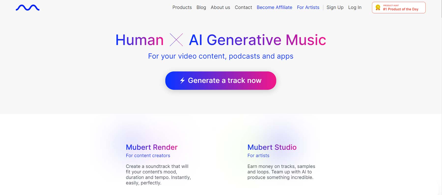 Mubert AI musique générative