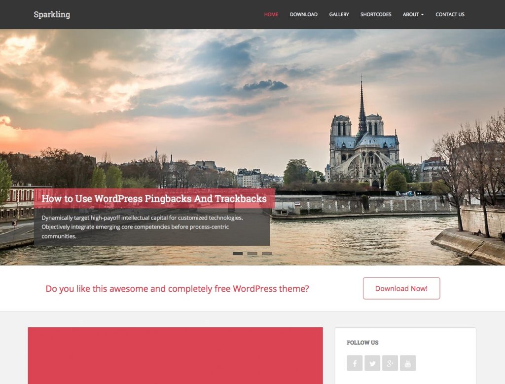 free wordpress themes for personal bloggers sparkling