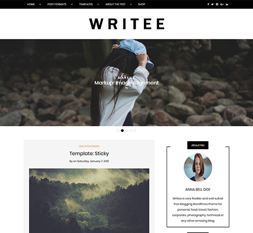 writee-free-wordpress-blog-theme