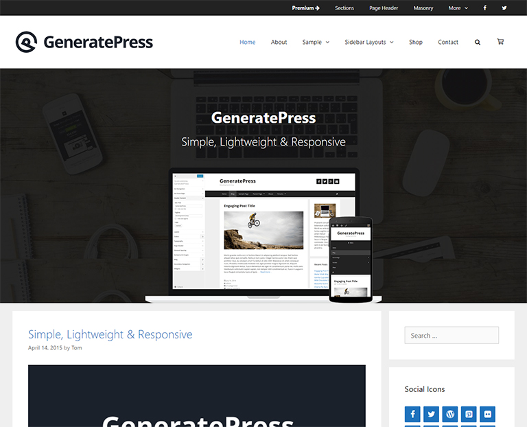 WordPress-Free-WP-BLog-themes-GeneratePress