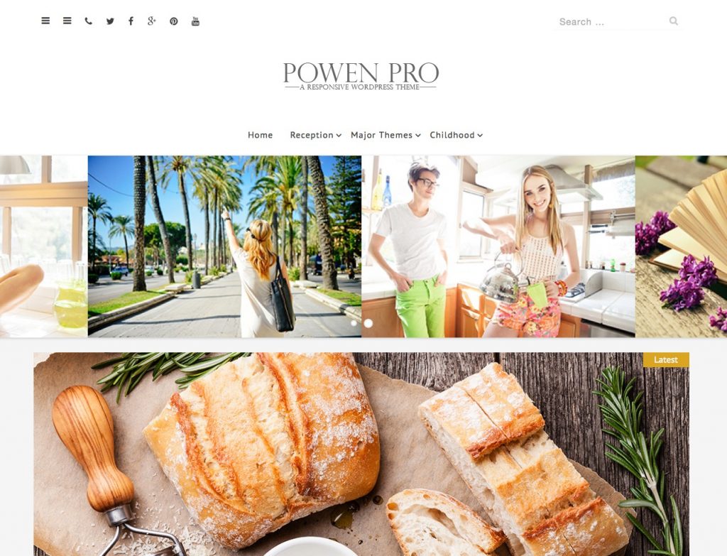 free wordpress themes for personal bloggers powen lite