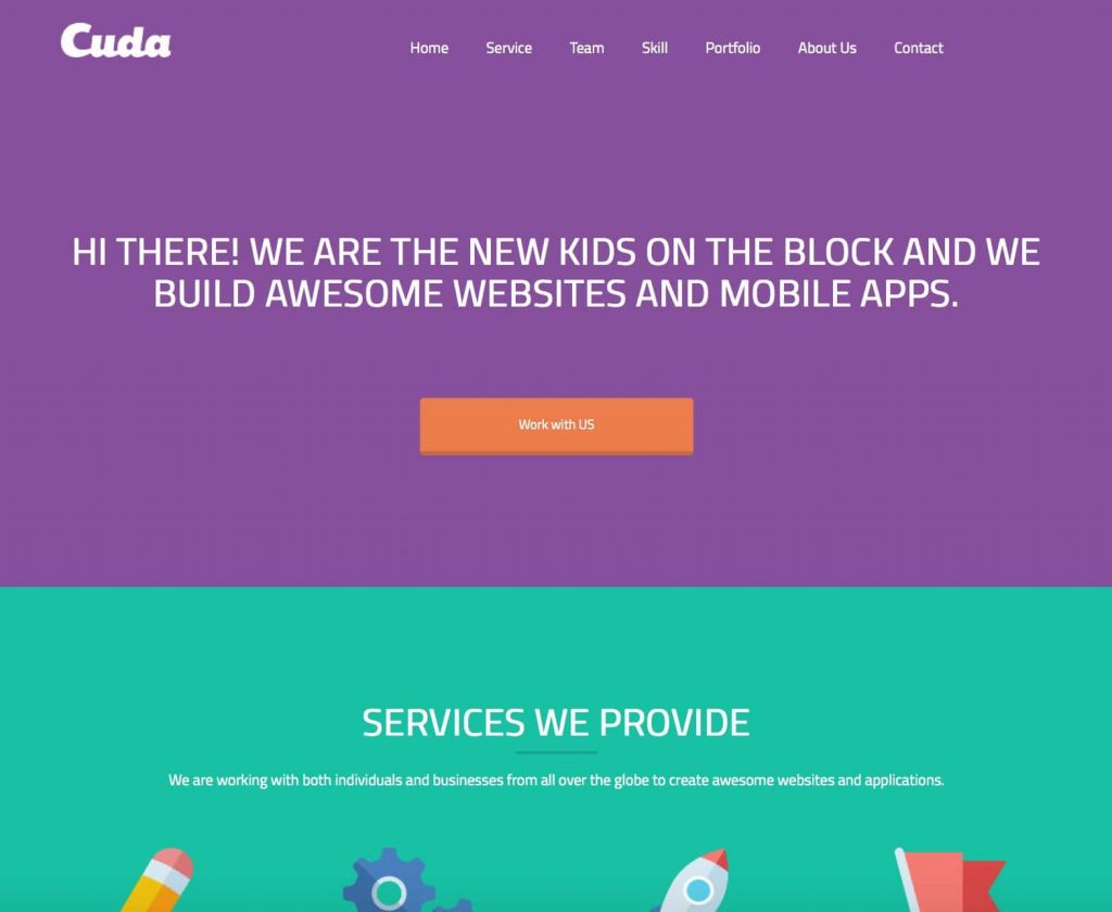 cuda-無料の1ページのワードプレステーマコレクション