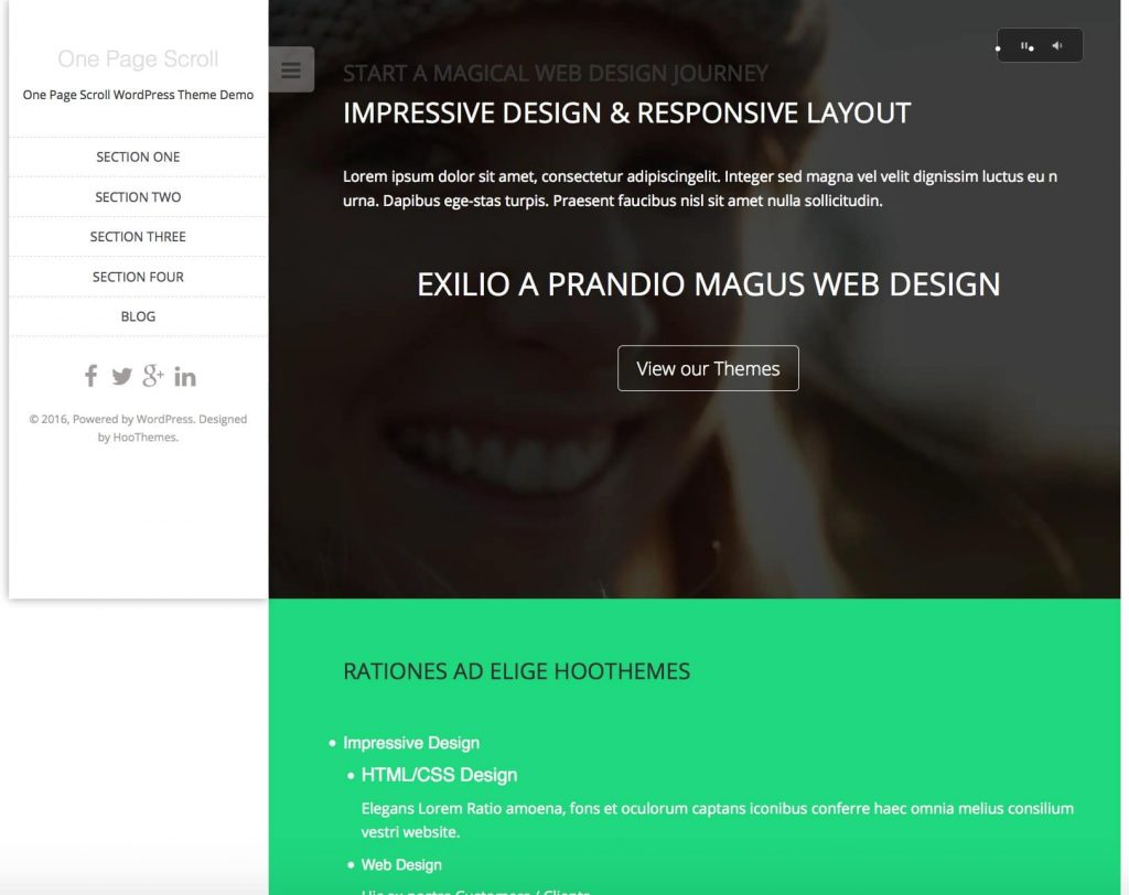 1ページのスクロール-無料の1ページのワードプレステーマコレクション