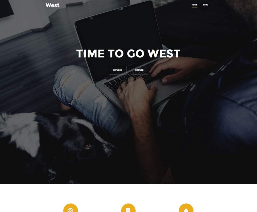 西-無料の1ページのワードプレステーマコレクション