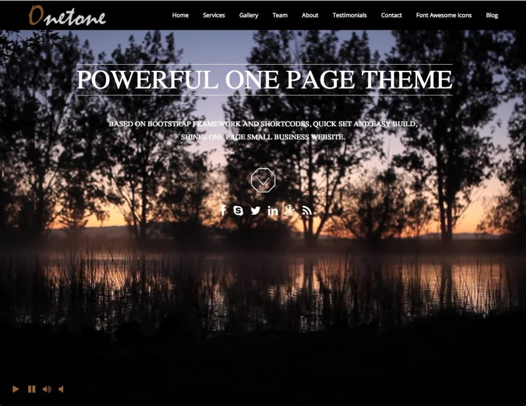 onetone-無料の1ページのワードプレステーマコレクション