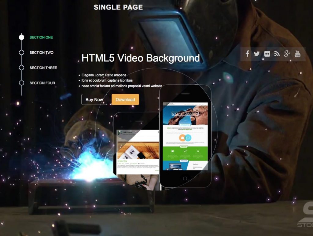 シングルページ-無料の1ページのワードプレステーマコレクション