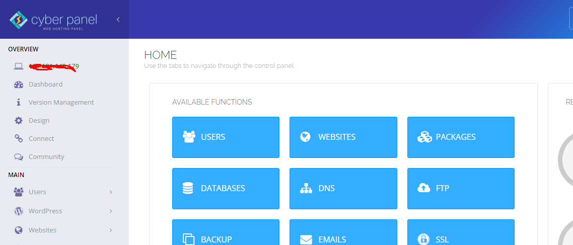 Redis CyberPanel 儀表板