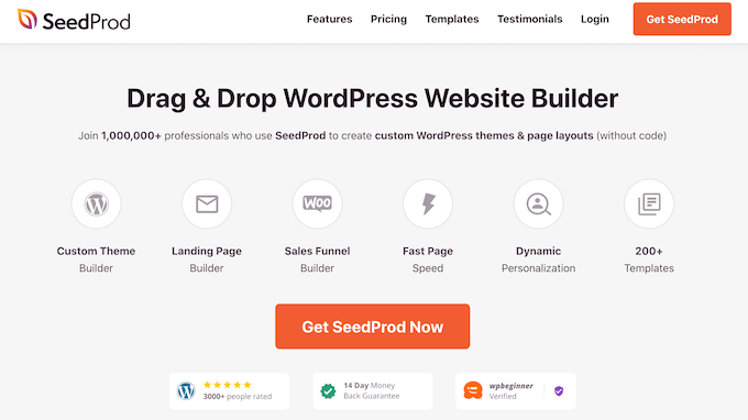 Le plugin de création de pages SeedProd pour WordPress The SeedProd page builder plugin for WordPress