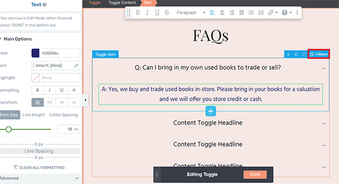 Enregistrer la FAQ Save FAQs