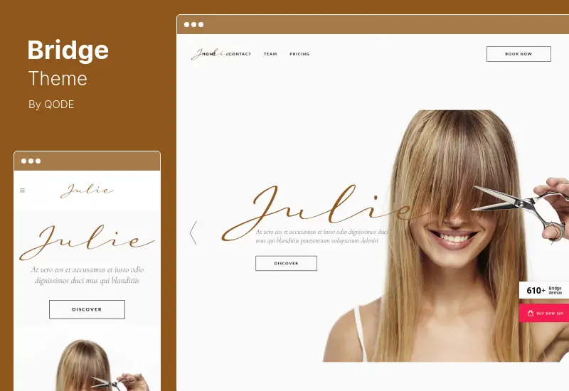 Bridge Theme - Tema WordPress multifuncțională creativă