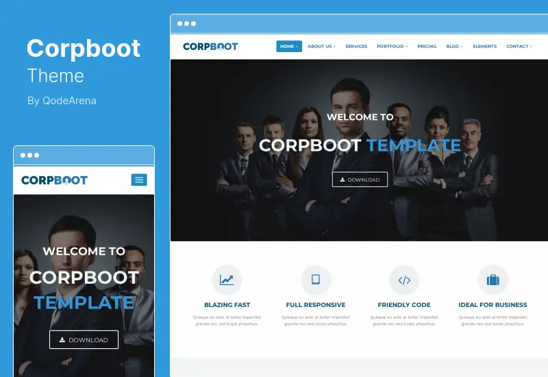 Tema Corpboot - Tema WordPress pentru site-ul corporativ
