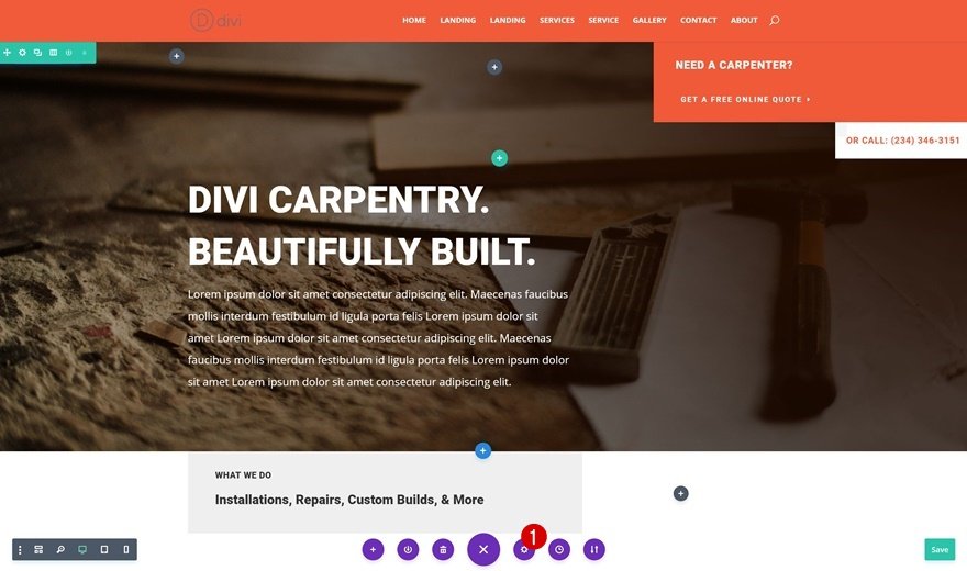 tam genişlikte menü modülü