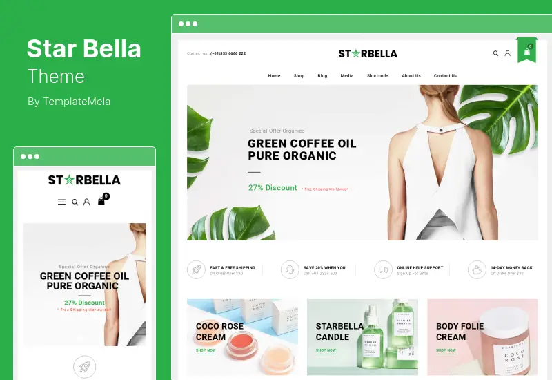 Tema StarBella - Tema multifuncțională WooCommerce
