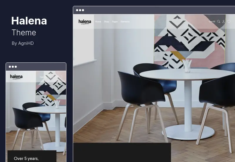 Tema Halena - Tema minimalista y moderno de WordPress para comercio electrónico