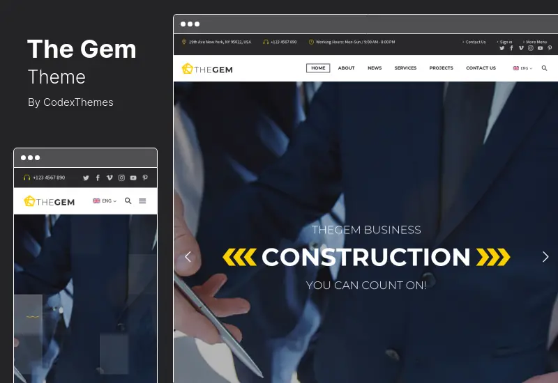 ธีม TheGem - ธีม Creative Multipurpose & WooCommerce WordPress