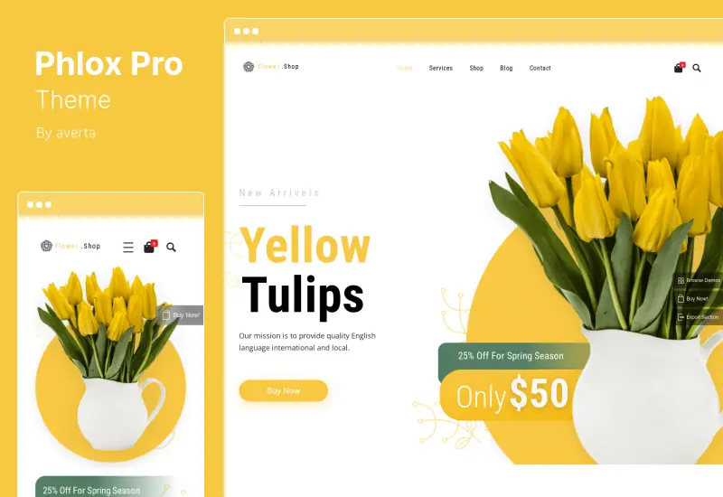 Phlox Pro Theme - ธีม WordPress อเนกประสงค์ Elementor