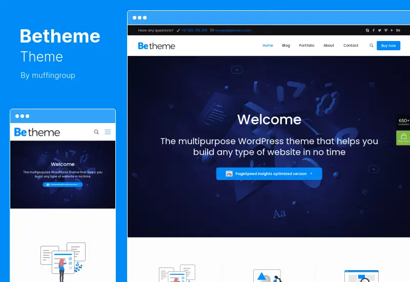 Betheme Theme — адаптивная многоцелевая тема WordPress и WooCommerce