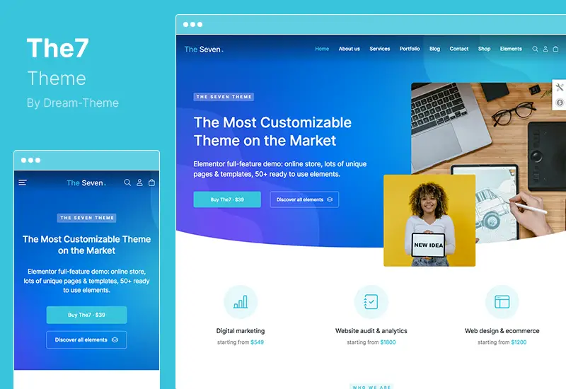 The7 Theme - конструктор веб-сайтов и электронной коммерции для темы WordPress