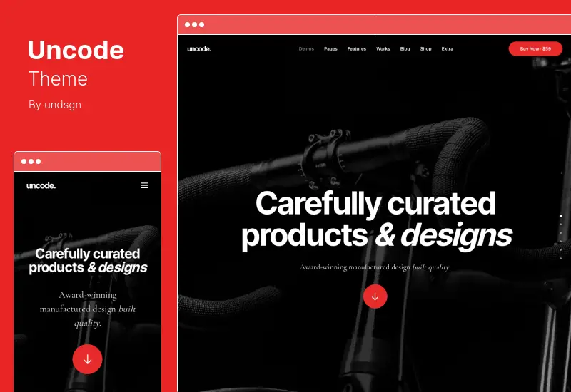 Uncode Theme — креативная тема WordPress для WooCommerce