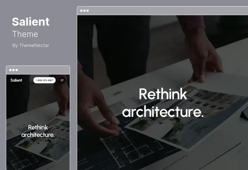 Salient Theme - креативная многоцелевая тема WooCommerce