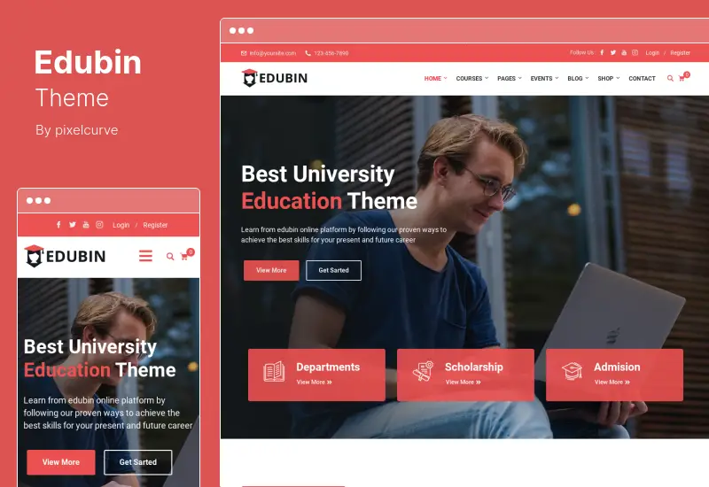 Edubin Theme - Образовательная WordPress тема